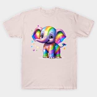 Rainbow baby elephant T-Shirt